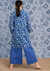 Blouse d’artiste « Amber » en coton biologique - lupin