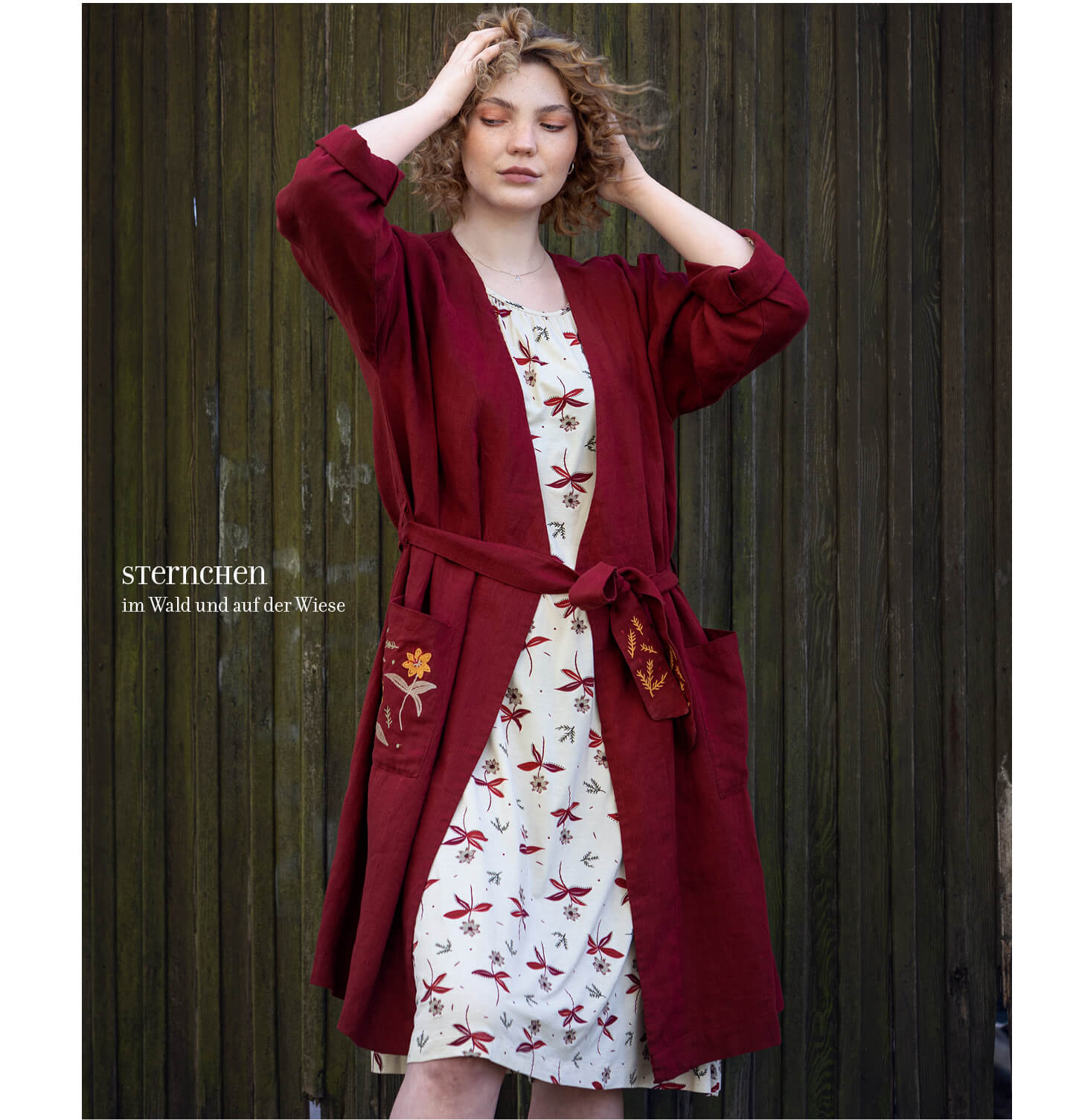 Kimono „Tuvstarr“ aus Leinen