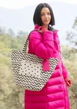 “Travel” organic cotton bag - black