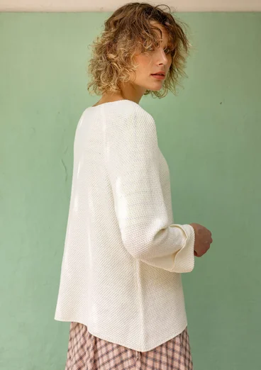 Pullover „Pauline“ aus Bio-/Recycling-Baumwolle - ungebleicht