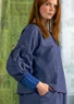 Bluse „Twin“ aus Leinen/Öko-Baumwolle (hellblau S)