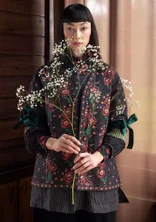 Veste réversible "Asta" en coton biologique - noir