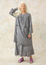 Woven organic cotton dress - graphite