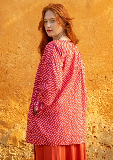 Blouse "Krusa" van biologisch katoen - koper