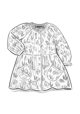 “Insta” organic cotton smock blouse - kiwi