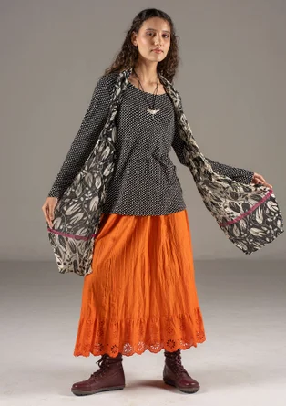 Woven organic cotton underskirt - rosehip