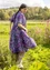 “Iris” woven organic cotton dress (dark amethyst M)