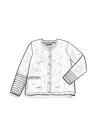 “Stripe” alpaca blend cardigan - graphite