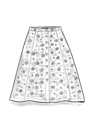 “Gjusta” woven organic cotton skirt - mustard