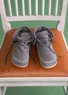 Stiefeletten aus Veloursleder (aschgrau 40)