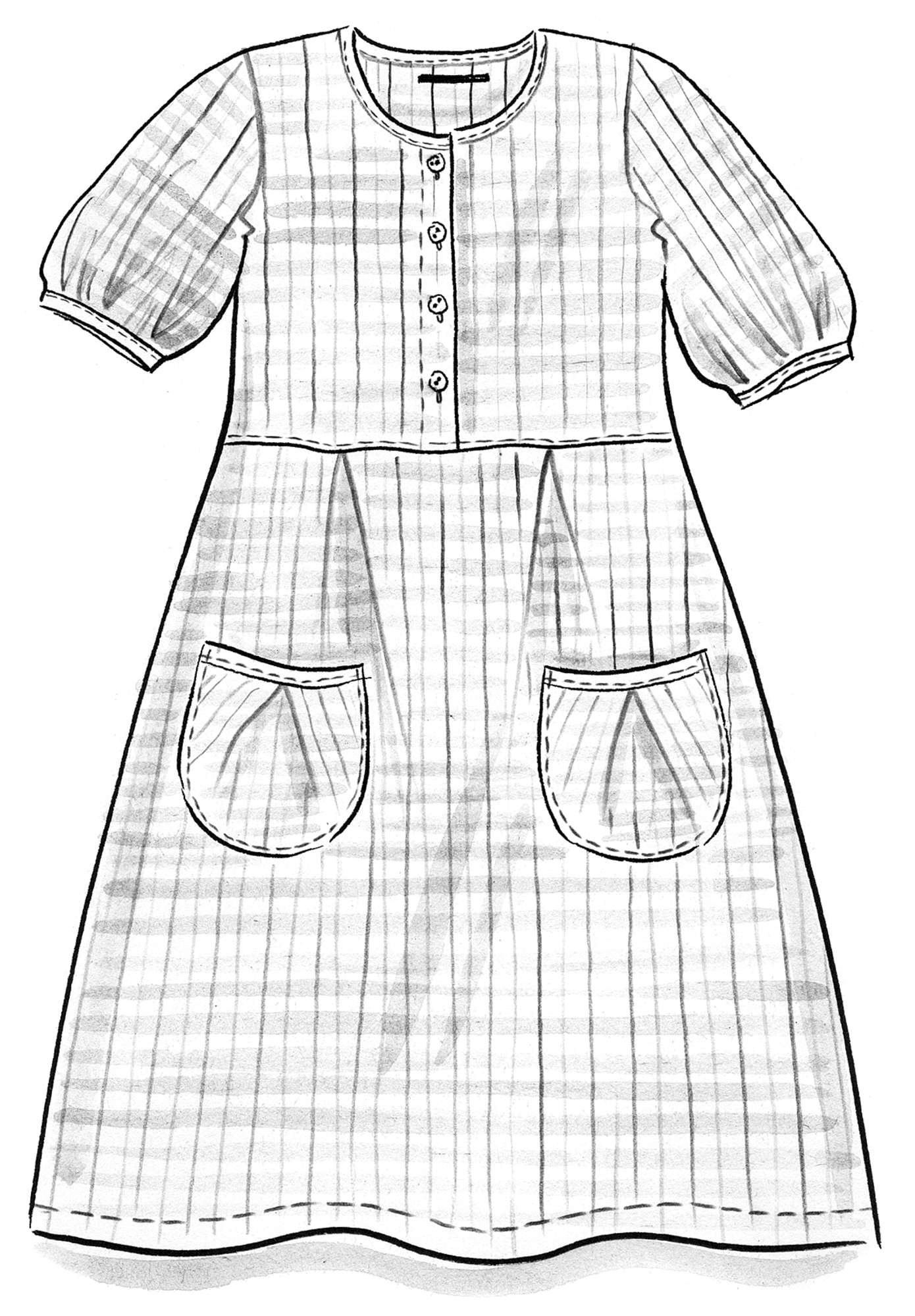 Kleid „Moineau“ aus Hanf