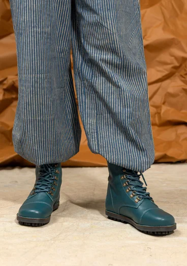 Stiefeletten aus Nappaleder - dunkeljaspis
