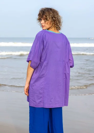 Webtunika „Reflexions“ aus Bio-Baumwolle - amethyst