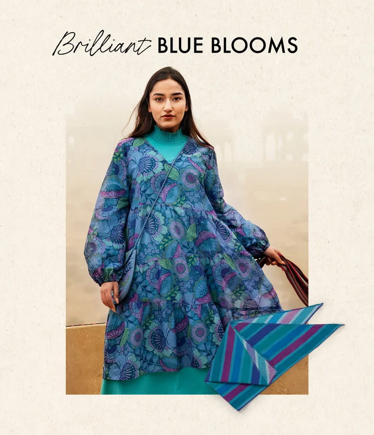 Woven “Okinawa” dress in cotton