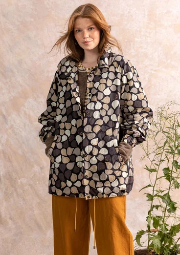 “Serafina” windcheater in recycled polyamide - black