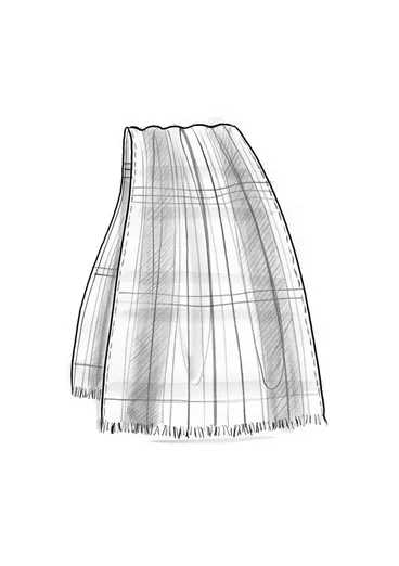 Écharpe "Evania" en laine tissée - graphite