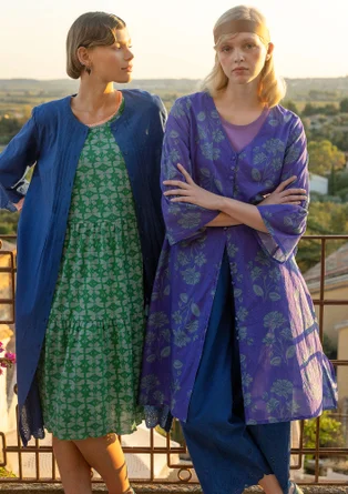 Webkleid „Meadow“ aus Bio-Baumwolle - amethyst
