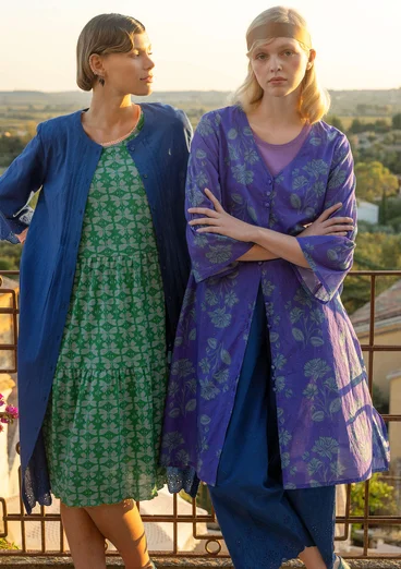 Webkleid „Meadow“ aus Bio-Baumwolle - amethyst