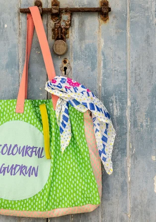 Foulard "Sophie" en coton biologique - bleu brillant