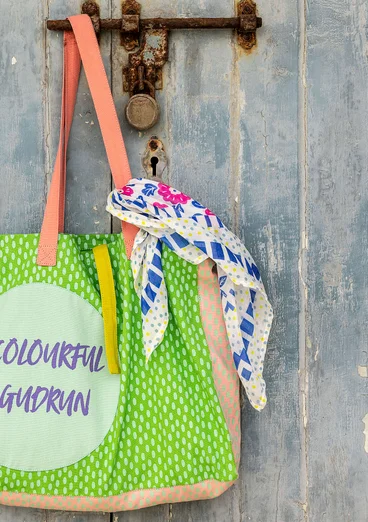 Foulard "Sophie" en coton biologique - bleu brillant