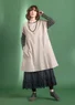 Robe sans manches en coton biologique tissé (calcaire S)