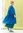 Kleid „Thea“ aus Bio-Baumwolldobby - porzellanblau