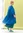 Kleid „Thea“ aus Bio-Baumwolldobby - porzellanblau