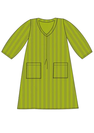 Robe à encolure en V - kiwi/stripe