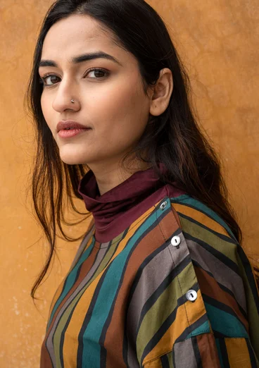 Blouse "Akira" van biologisch katoen - zwart
