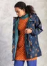 Parka „Fiona“ aus Recycling-Polyamid-Gewebe (indigo-gemustert M)