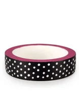 Armreif „Mix“ aus Recyclingholz - schwarz-gemustert