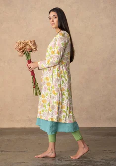 Robe "Krysantemum" en jersey de coton biologique/modal - plumes