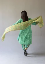 Sjal "Desert" i ekologisk bomull - kaktus