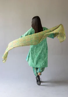 Schal „Desert“ aus Bio-Baumwolle - kaktus