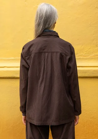Webjacke „Agatha“ aus Bio-Baumwolle - maulbeere