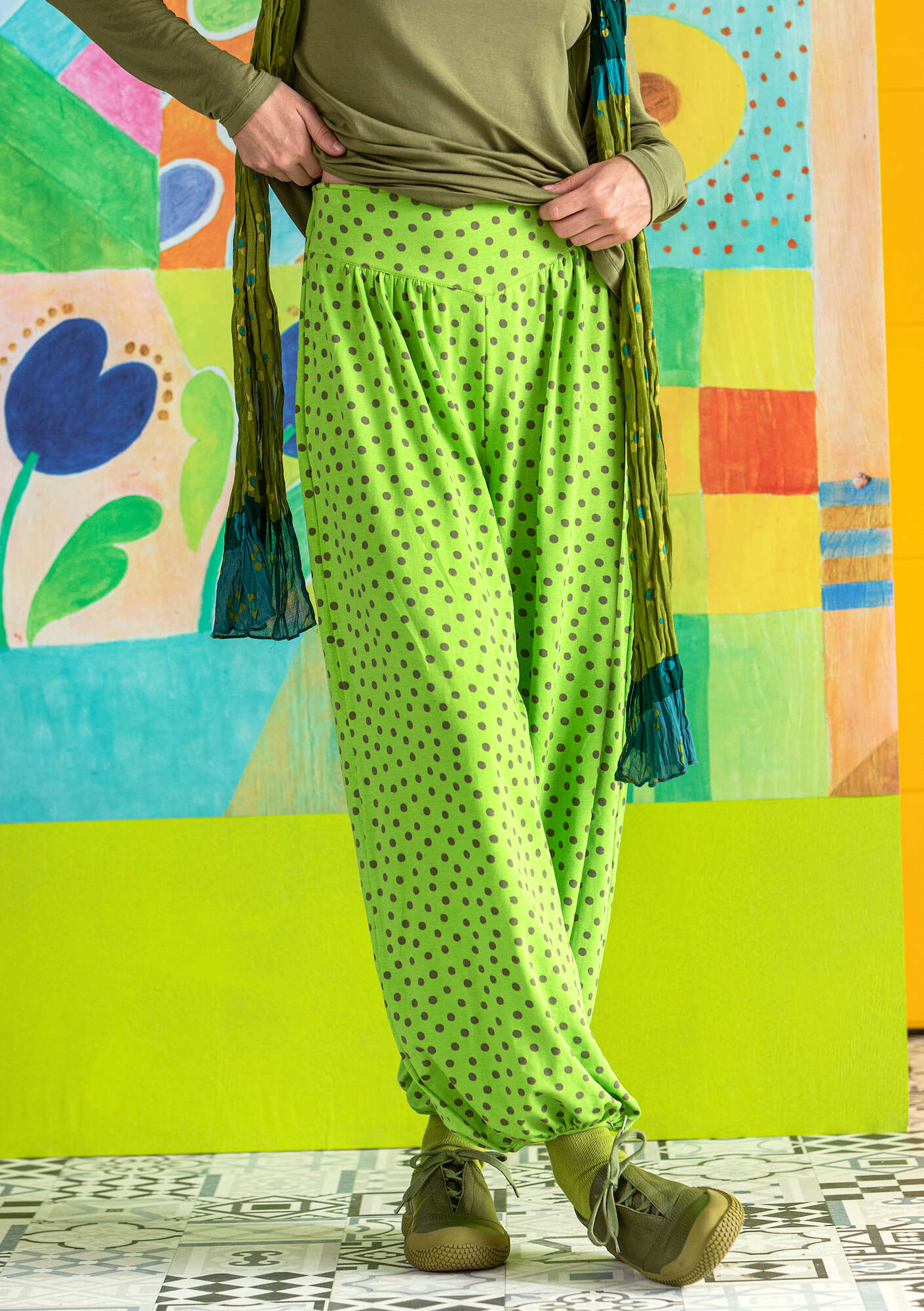 Melodie trousers  tropical green