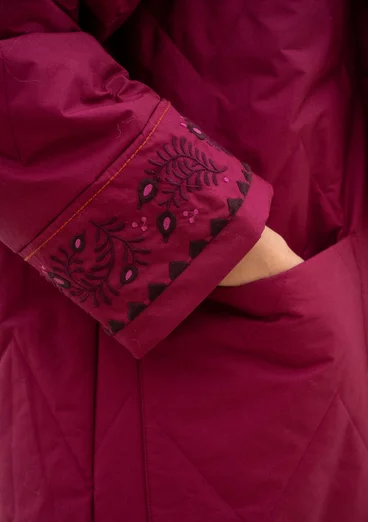 Manteau "Svalbard" en tissu matelassé - pourpre