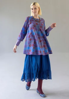 Webtunika „Germain“ aus Bio-Baumwolle - brombeere