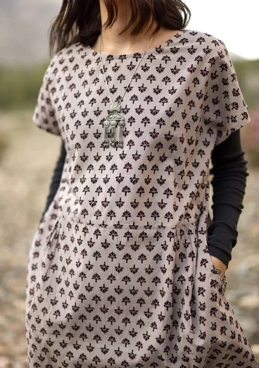 Vævet kjole "Thistle" i økologisk bomuld - kashish