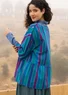 Blouse "Akira" en coton biologique (indigo clair S)