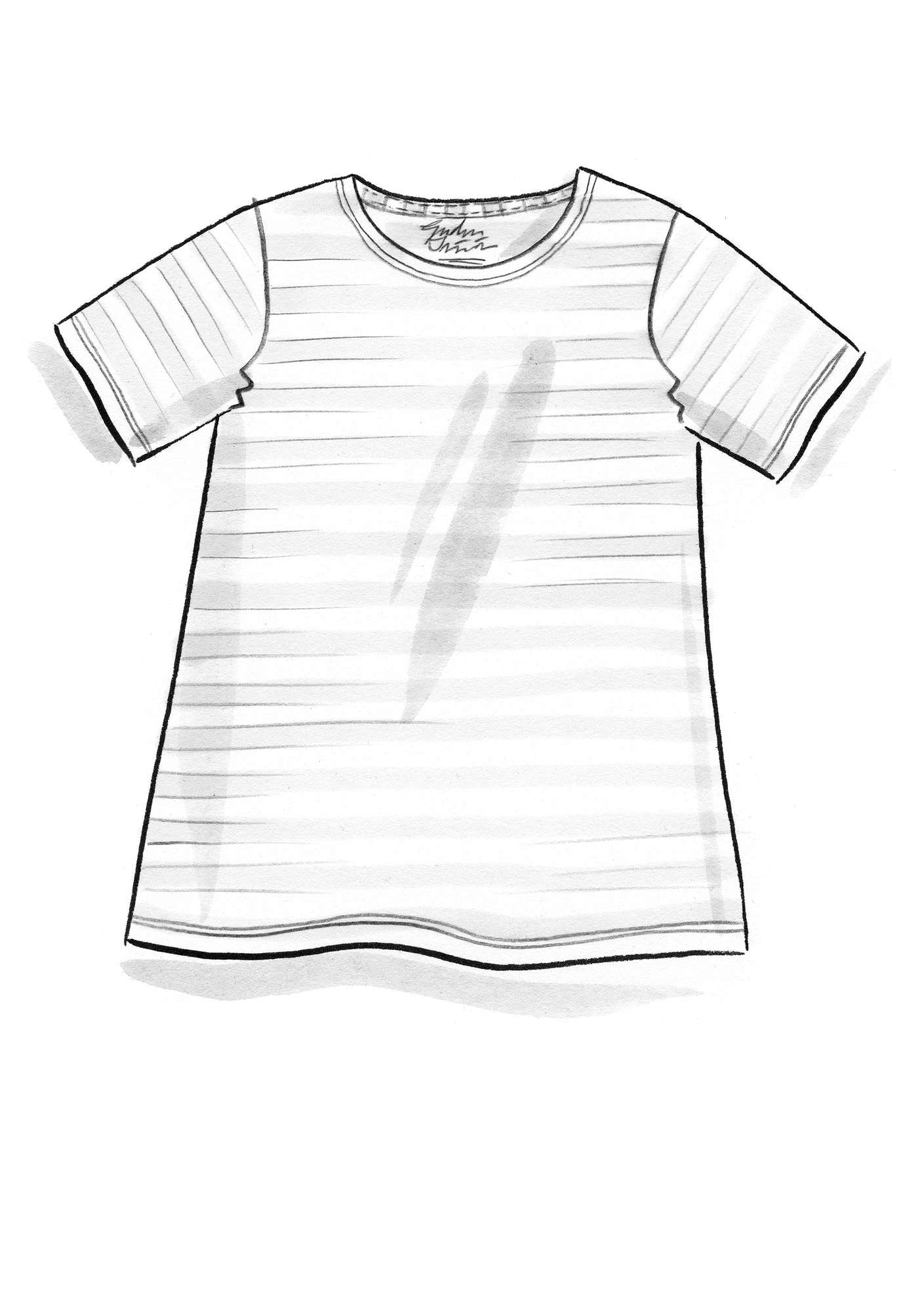 Gestreiftes T-Shirt aus Öko-Baumwolle