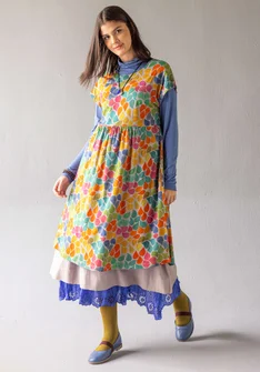 “Cherie” organic cotton jersey dress - dove grey