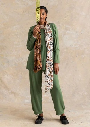 Jerseyhose aus Viskose/Elasthan - rosmarin