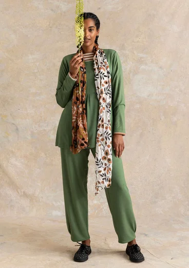 Jerseyhose aus Viskose/Elasthan - rosmarin