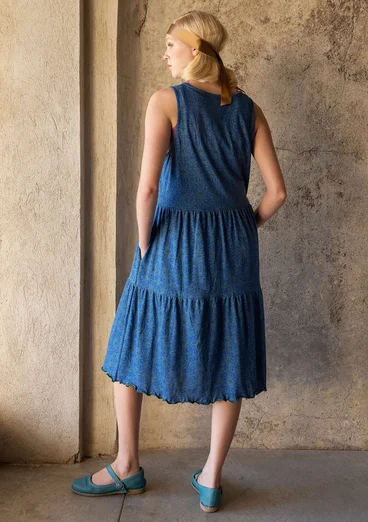 Jerseykleid „Papillon“ aus Bio-Baumwolle - hellindigo