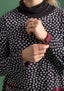 Jerseykleid „Stella“ aus Bio-Baumwolle/Elasthan schwarz-gemustert thumbnail