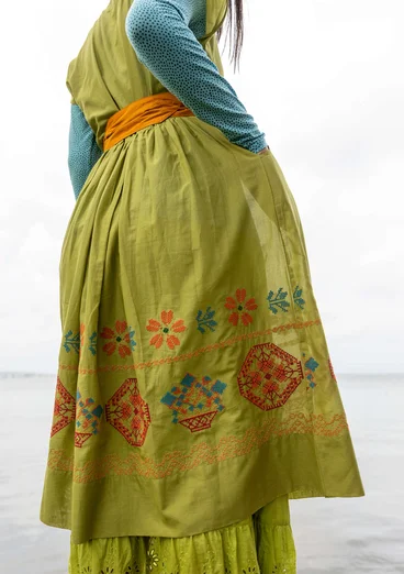 Ceinture "Cross" en coton biologique - moutarde