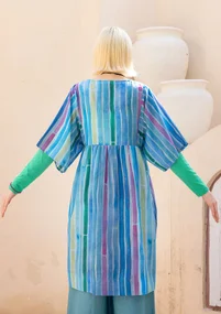 “Violet” woven cotton/silk dress - lupin