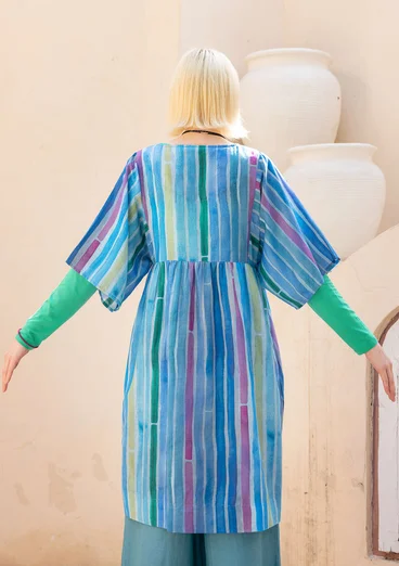 “Violet” woven cotton/silk dress - lupin