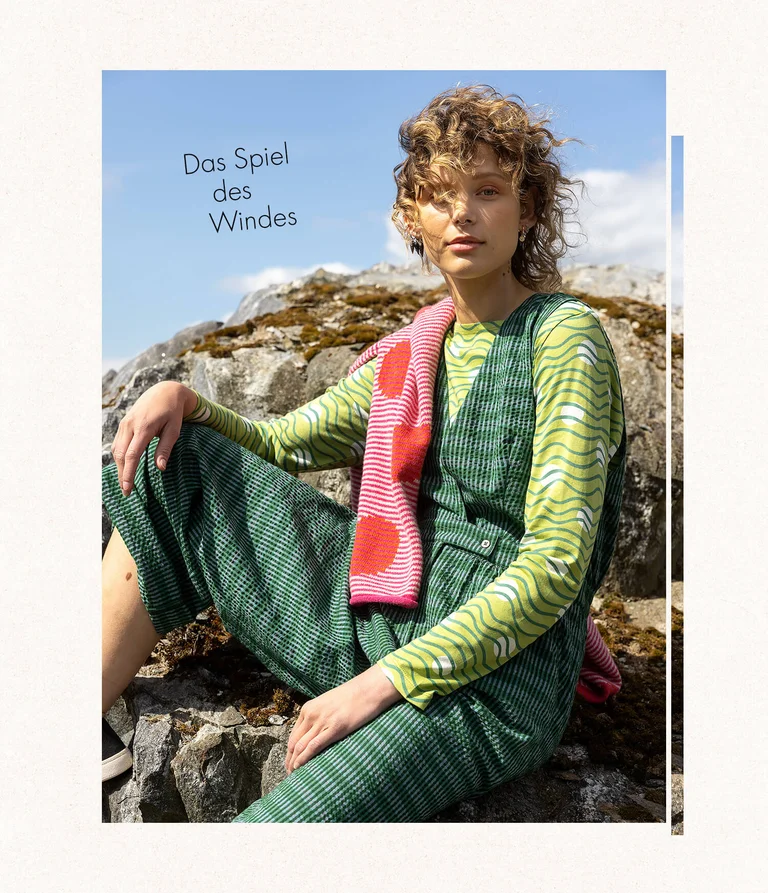 Jumpsuit „Wavy“ aus Bio-Baumwollgewebe